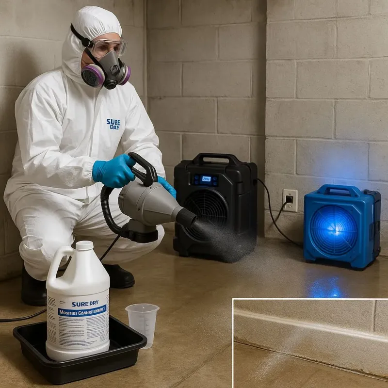 Sanitization and Odor Removal process in Foxborough, MA